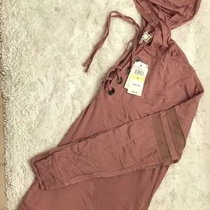 Brand new with tags hooded long sleeve shirt